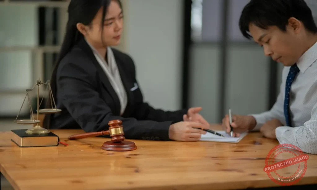 Constitutional Law concept showing justice, legal rights, and government protections