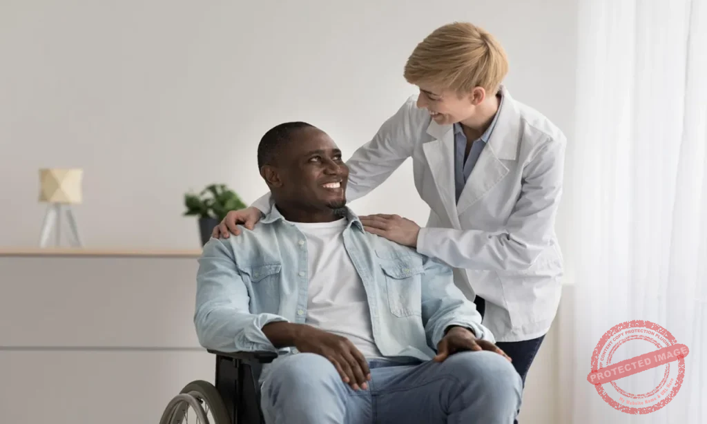 Workers’ comp settlement attorney helping injured worker review compensation settlement documents