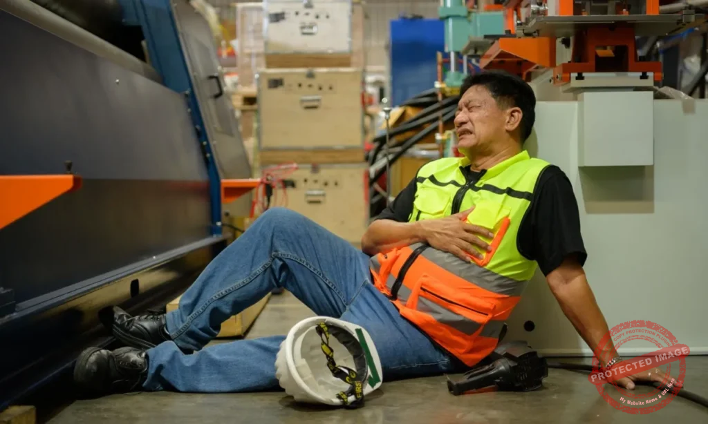 Occupational disease attorney helping worker review workplace illness compensation documents